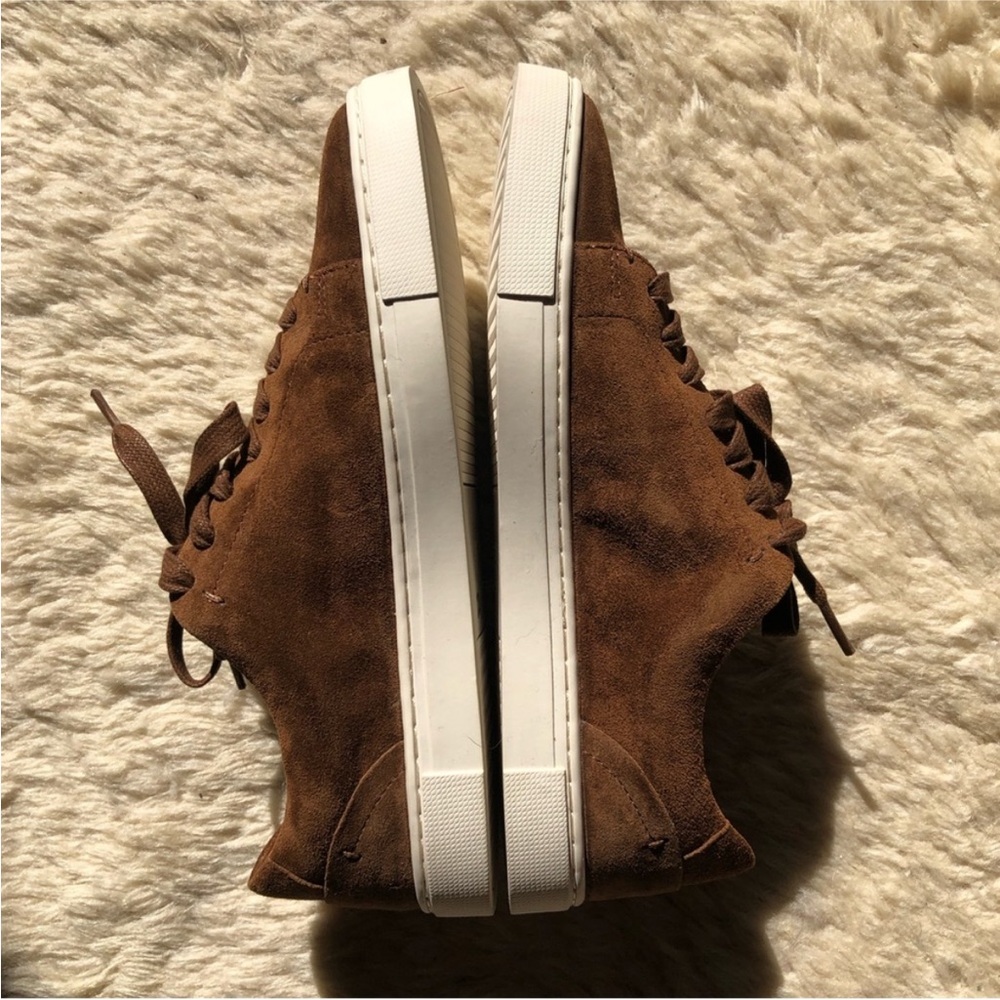 New Frye Ivy Low Lace Suede Sneakers NWOT - Picture 2 of 11